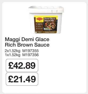 Maggi Demi Glacé Rich Brown Sauce