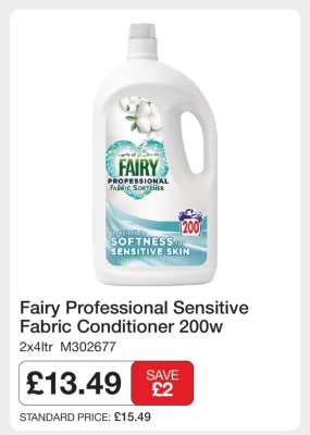 Fairy Professional Sensitive Fabric Conditioner 200w