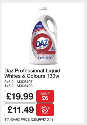 Daz Professional Liquid Whites & Colours 130w