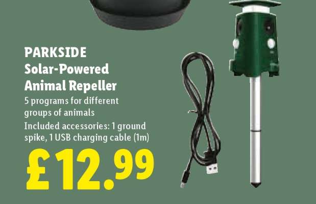 PARKSIDE Solar Powered Animal Repeller