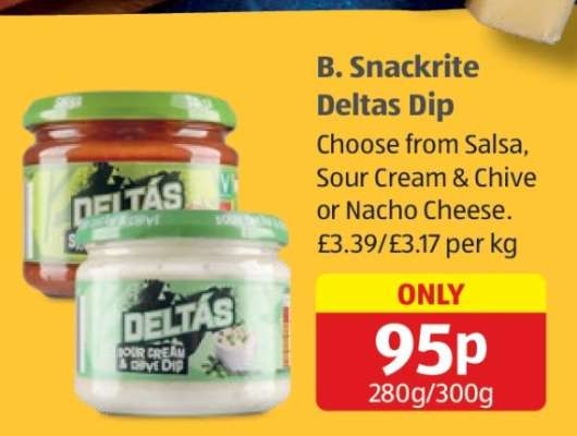 B. Snackrite Deltas Dip
