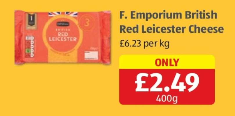 F. Emporium British Red Leicester Cheese