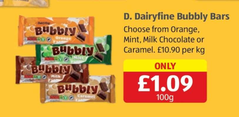 Dairyfine Bubbly Bars