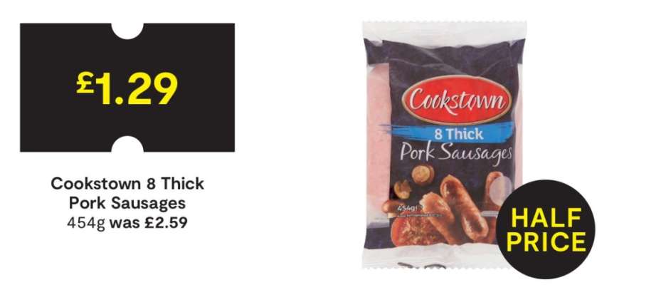 Cookstown 8 Thick Pork Sausages