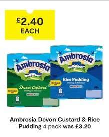 Ambrosia Devon Custard & Rice Pudding
