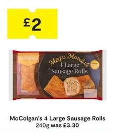 McColgan's 4 Large Sausage Rolls