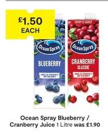 Ocean Spray Blueberry / Cranberry Juice