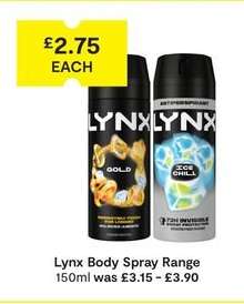 Lynx Body Spray Range
