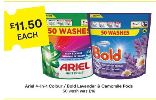 Ariel 4-In-1 Colour / Bold Lavender & Camomile Pods