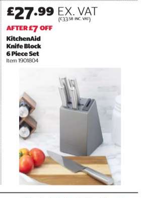 KitchenAid Knife Block 6 Piece Set
