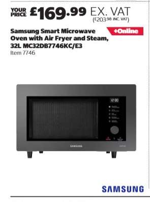 Samsung Smart Microwave Oven with Air Fryer and Steam 32L MC32DB7746KC/E3
