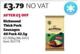 Richmond Thick Pork Sausages