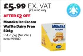 Monaka Ice Cream Waffle Dairy Free 504g