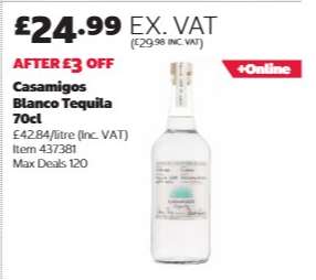 Casamigos Blanco Tequila 70cl