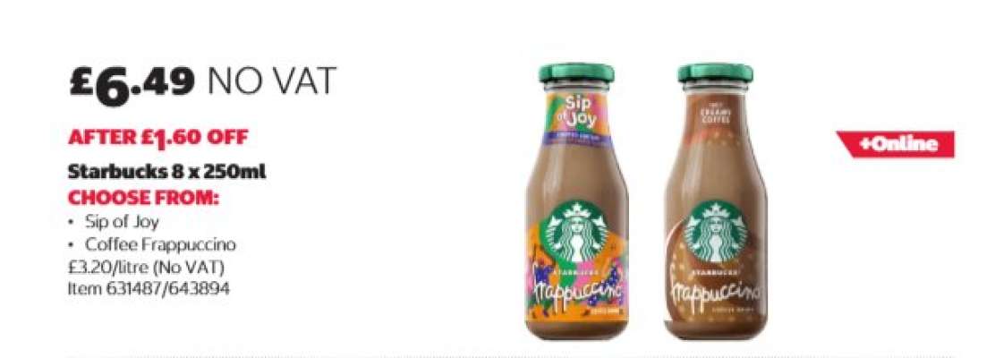 Starbucks 8 x 250ml