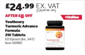 Youtheory Turmeric Advance Formula 210 Tablets