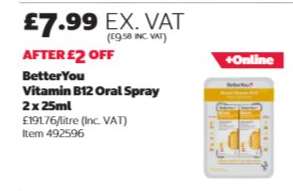 BetterYou Vitamin B12 Oral Spray 2 x 25ml
