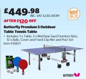 Butterfly Premium 5 Outdoor Table Tennis Table