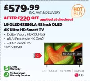 LG OLED48B56LA 48 Inch OLED