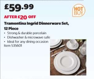 Tramontina Ingrid Dinnerware Set, 12 Piece
