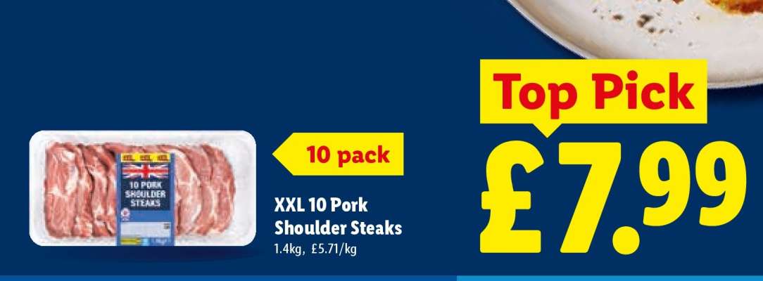 XXL 10 Pork Shoulder Steaks