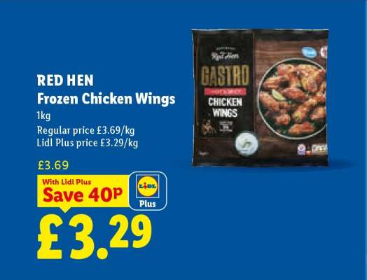 RED HEN Frozen Chicken Wings