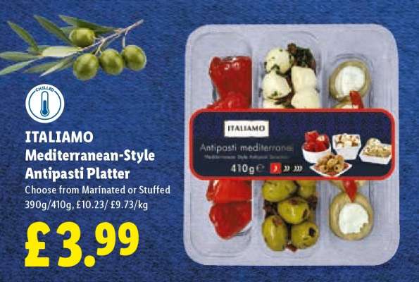 ITALIAMO Mediterranean-Style Antipasti Platter
