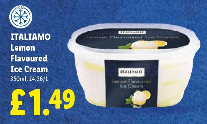 ITALIAMO Lemon Flavoured Ice Cream