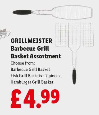 GRILLMEISTER Barbecue Grill Basket Assortment