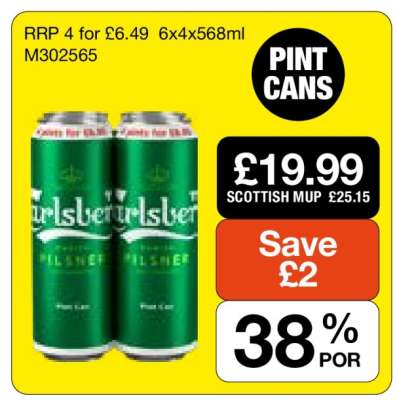 Carlsberg Pilsner Pint Cans