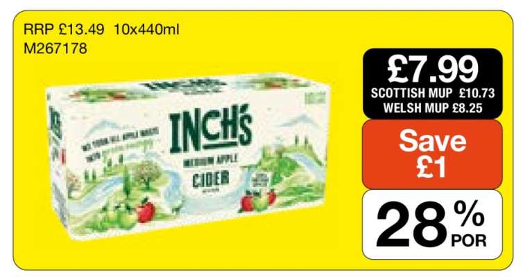Inch's Medium Apple Cider