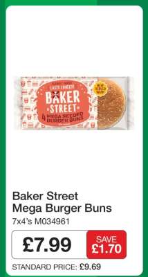Baker Street Mega Burger Buns