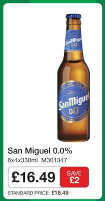San Miguel 0.0%