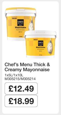 Chef’s Menu Thick & Creamy Mayonnaise