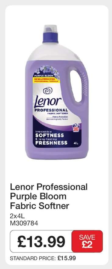 Lenor Professional Purple Bloom Fabric Softner