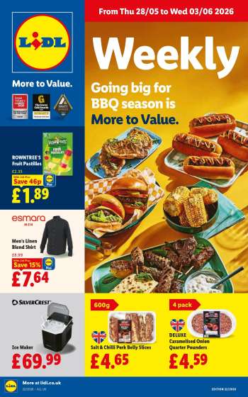 Lidl offer  - 28/05/2026 - 03/06/2026.
