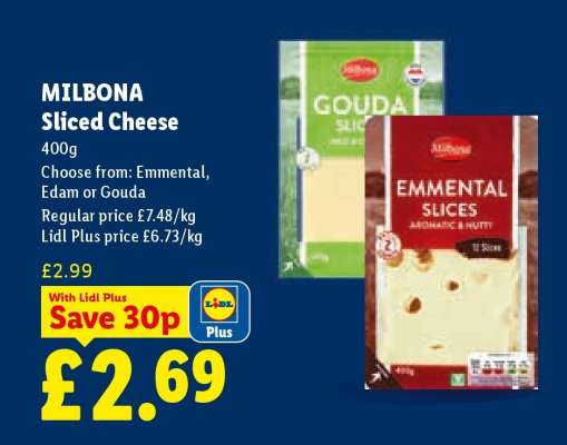 MILBONA Sliced Cheese