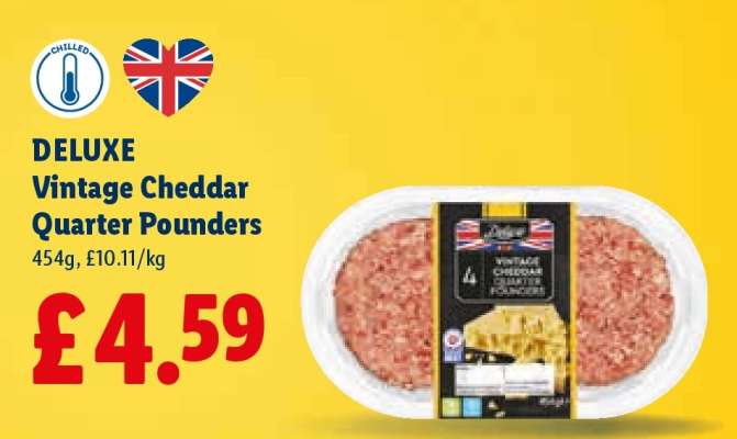 DELUXE Vintage Cheddar Quarter Pounders