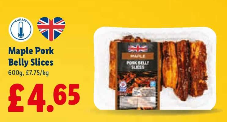 Maple Pork Belly Slices