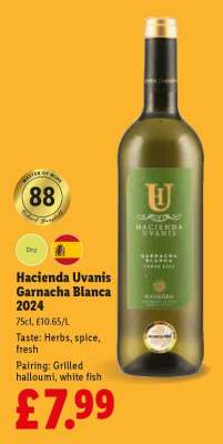 Hacienda Uvanis Garnacha Blanca 2024