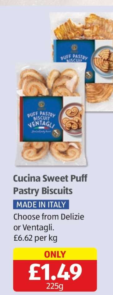 Cucina Sweet Puff Pastry Biscuits