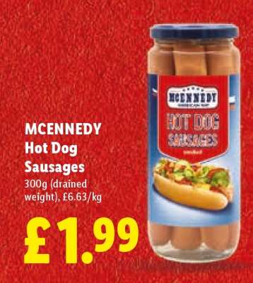 Mcennedy Hot Dog Sausages