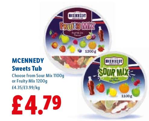 MCENNEDY Sweets Tub