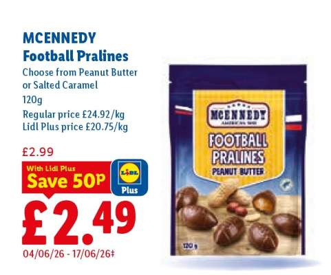 MCENNEDY Football Pralines