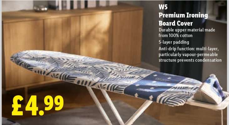 W5 Premium Ironing Board Cover