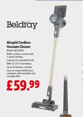 Beldray Airapid Cordless Vacuum Cleaner