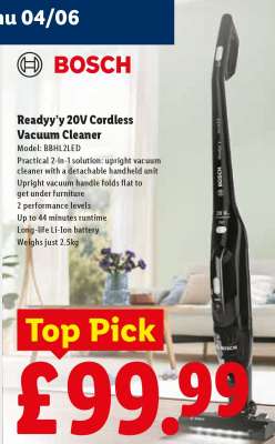 Bosch Readyy'y 20V Cordless Vacuum Cleaner