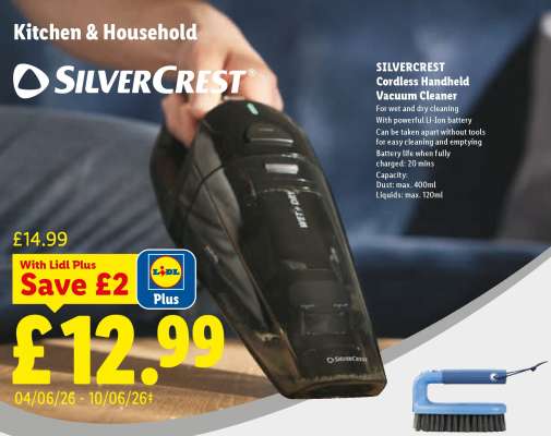SilverCrest Cordless Handheld Vacuum Cleaner