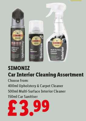 Simoniz Car Interior Cleaning Assortment