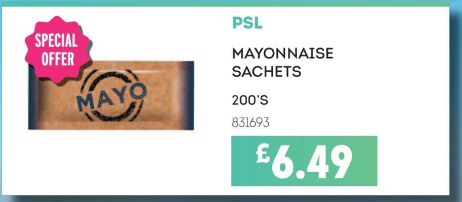 PSL Mayonnaise Sachets